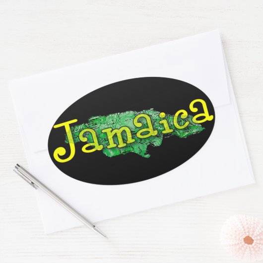 Jamaica Ovale Sticker (Envelop)