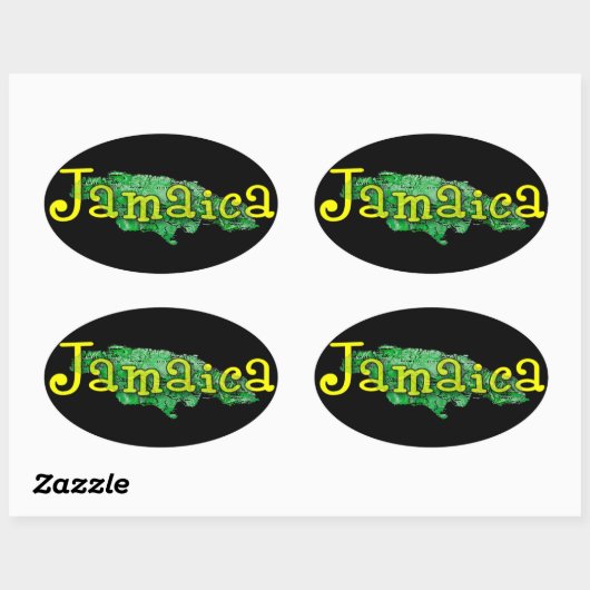 Jamaica Ovale Sticker (Vel)