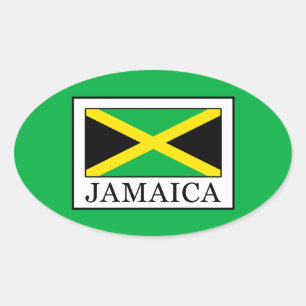 Jamaica Ovale Sticker