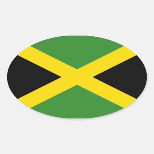JAMAICA OVALE STICKER (Voorkant)