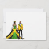 Jamaica paar bruiloft uitnodiging (Achterkant)