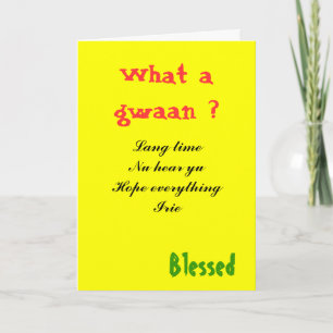 Jamaica patios Wenskaarten Kaart