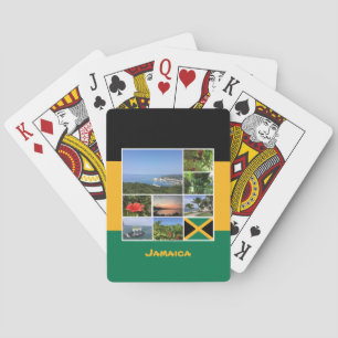 Jamaica Photo Collage Pokerkaarten