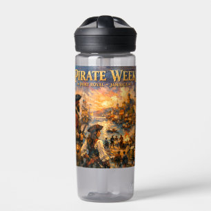 Jamaica Piraat week port yoyal sticker Waterfles