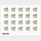 Jamaica Pride X Vlag Vierkante Sticker (Vel)