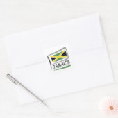 Jamaica Pride X Vlag Vierkante Sticker (Envelop)