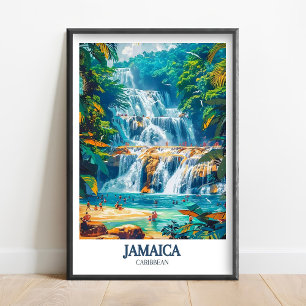 Jamaica Print - Dunn's Rivier Watervallen Kunst -