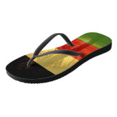 Jamaica Rasta Colors Caribbean Beach Teenslippers (Schuin)