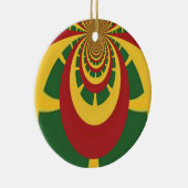 Jamaica Rasta Keramisch Ornament (Rechts)