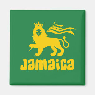 Jamaica Rasta Leeuw Magneet
