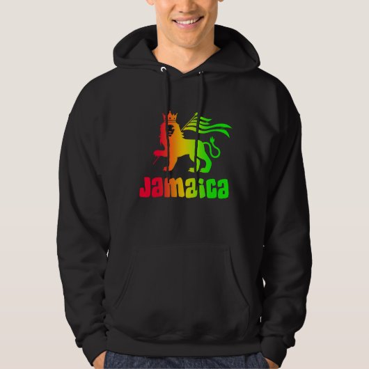 Jamaica Rasta Lion  Hoodie (Voorkant)
