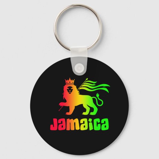 Jamaica Rasta Lion Sleutelhanger (Voorkant)