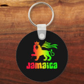 Jamaica Rasta Lion Sleutelhanger (Voorkant)