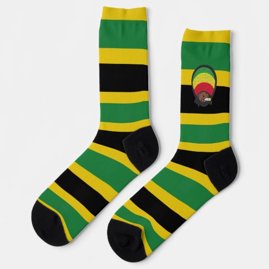 Jamaica Rasta Reggae Bobby Roots One Love Socks Sokken (Links)