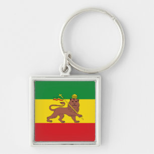 Jamaica Rasta Vlag - hAILE sELASSIE I - Rasta Lief Sleutelhanger