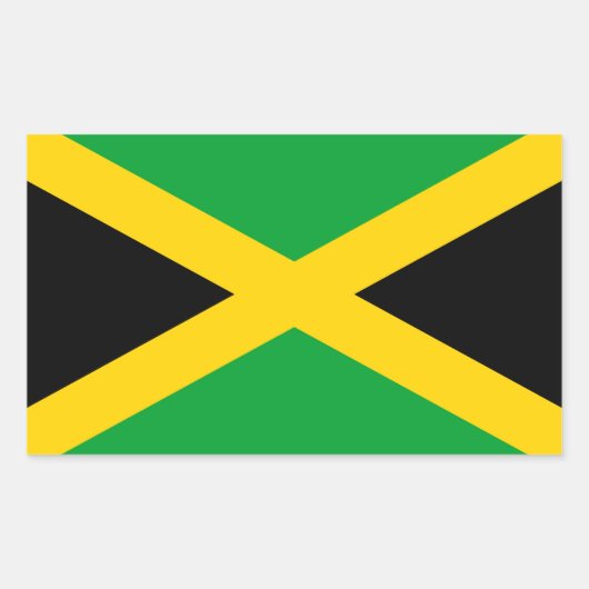 Jamaica Rechthoekige Sticker (Voorkant)