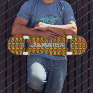 Jamaica Red Golden Green Skateboard