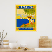 Jamaica Reisposter Poster (Keuken)