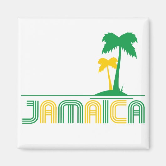 Jamaica Retro Magnet Magneet (Voorkant)