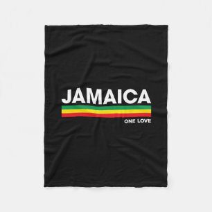 Jamaica Retro Reggae Kleur Rs Jamaicaanse Vakantie Fleece Deken