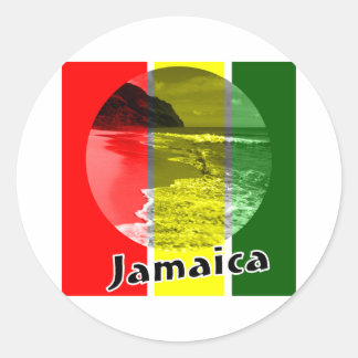 Jamaica Ronde Sticker