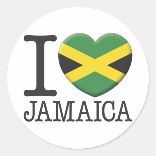 Jamaica Ronde Sticker (Voorkant)