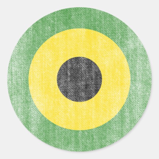 JAMAICA RONDE STICKER (Voorkant)