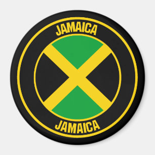Jamaica Round Emblem Magneet