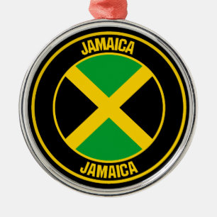 Jamaica Round Emblem Metalen Ornament