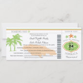 Jamaica Save the Date Boarding Pass (Voorkant)