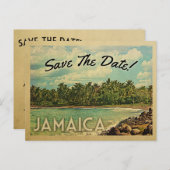 Jamaica Save the Date  Briefkaarten (Voorkant / Achterkant)