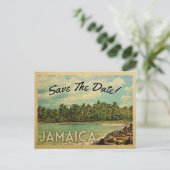 Jamaica Save the Date  Briefkaarten (Staand voorkant)