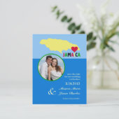 Jamaica Save the Date Foto Aankondiging (Staand voorkant)