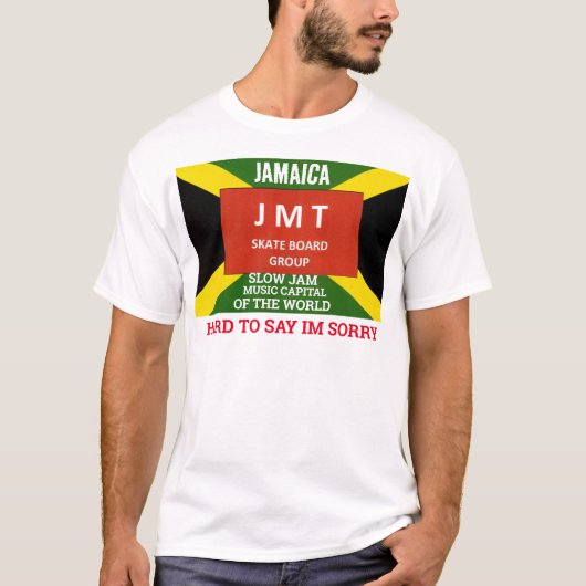 JAMAICA SLOW JAM MANNEN T-SHIRT (Voorkant)