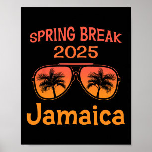 Jamaica Spring Break 2025 Familie Vakantie Strand Poster