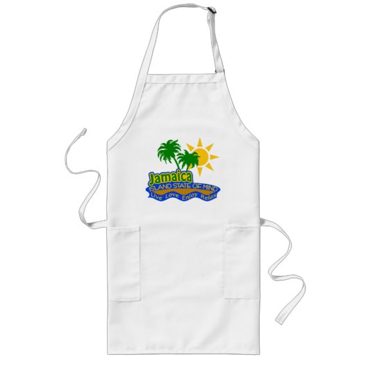 Jamaica State of Mind Apron Lang Schort (Voorkant)