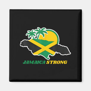 Jamaica Sterk Ik Hou Van Jamaicaanse Vlag Hart Vro Magneet