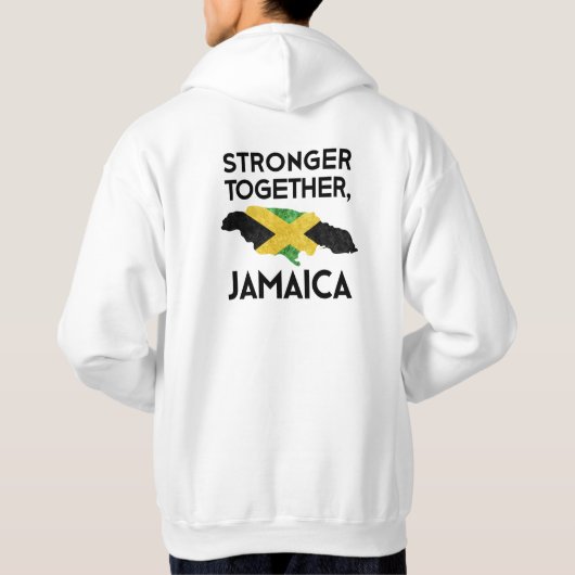 Jamaica Strong Hurricane Melissa Support Tee Hoodie (Achterkant)