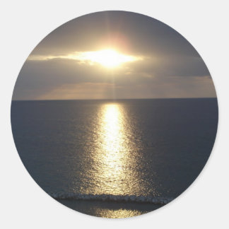 Jamaica Sunset Ronde Sticker