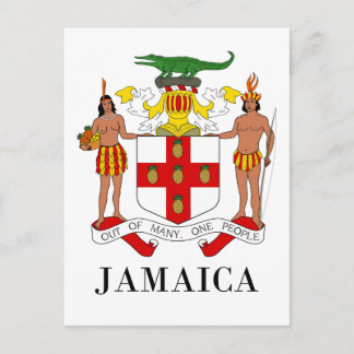 JAMAICA - symbool/wapen/vlag/kleuren/embleem Briefkaart