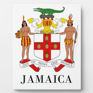 JAMAICA - symbool/wapen/vlag/kleuren/embleem Fotoplaat
