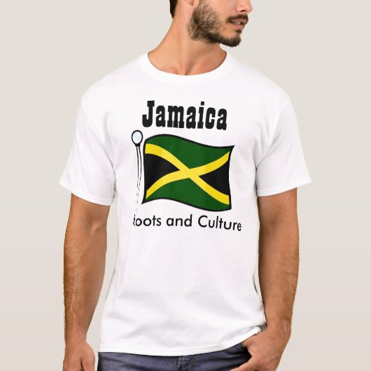 Jamaica t-shirts, wortels en cultuur t-shirt (Voorkant)