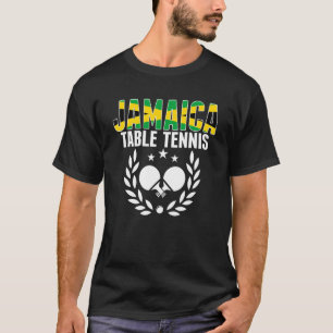 Jamaica Table Tennis Jamaican Ping Pong Support T-shirt
