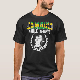 Jamaica Table Tennis Jamaican Ping Pong Support T-shirt