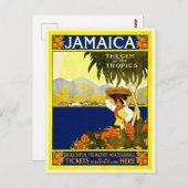  Jamaica Travel Briefkaart (Voorkant / Achterkant)