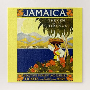  Jamaica Travel Illustratie Legpuzzel
