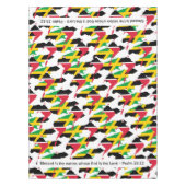 JAMAICA TRINIDAD Blessed Nation Dual Heritage Tafelkleed (Voorkant)