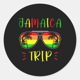 Jamaica Trip 2023 2024 Jamaicaanse Reizen Vakantie Ronde Sticker