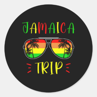 Jamaica Trip 2023 2024 Jamaicaanse Reizen Vakantie Ronde Sticker
