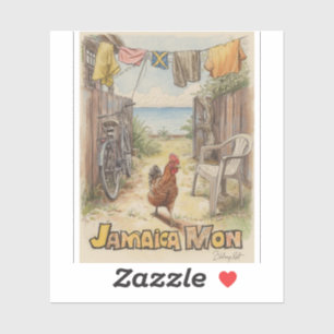Jamaica tropische charme sticker